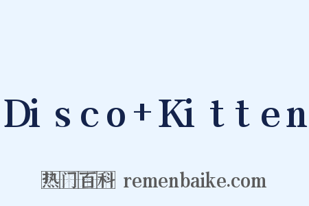 Disco+Kitten是什么意思的图片